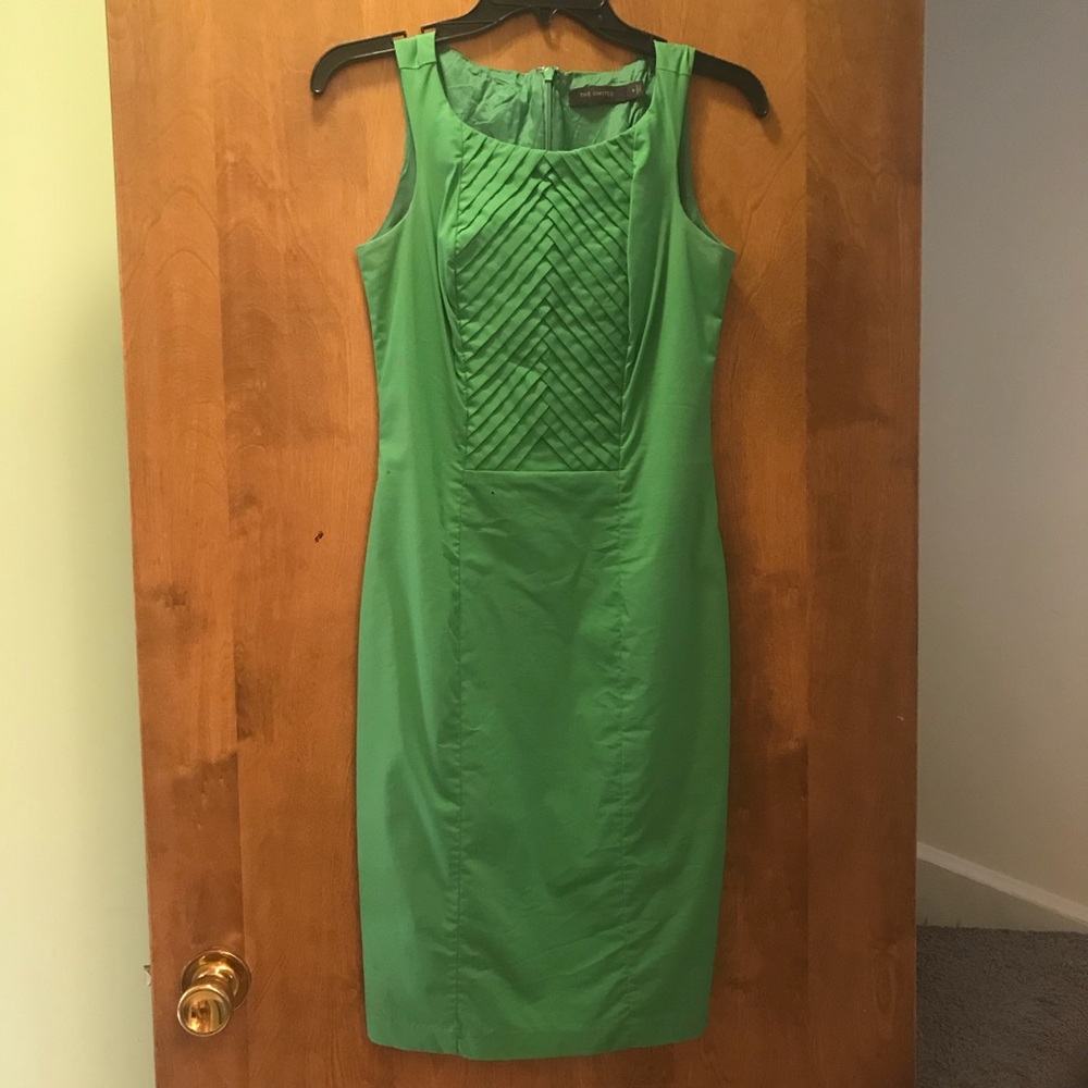 THE LIMITED green sheath dress Size 0